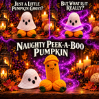 Crochet Naughty Peek-a-Boo Pumpkin | Halloween Edition