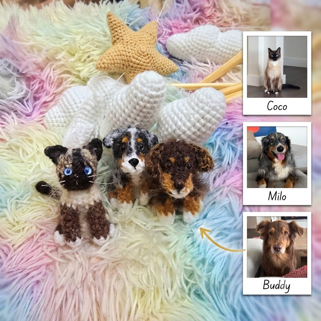 Pet Cloud | Personalized Crochet Pet Baby Mobile