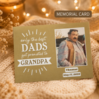 Personalized Crochet Doll with Photo Card “Only The Best Dads Got Promoted to Grandpa”