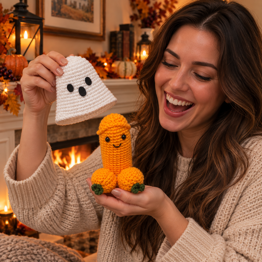 Crochet Naughty Peek-a-Boo Pumpkin | Halloween Edition