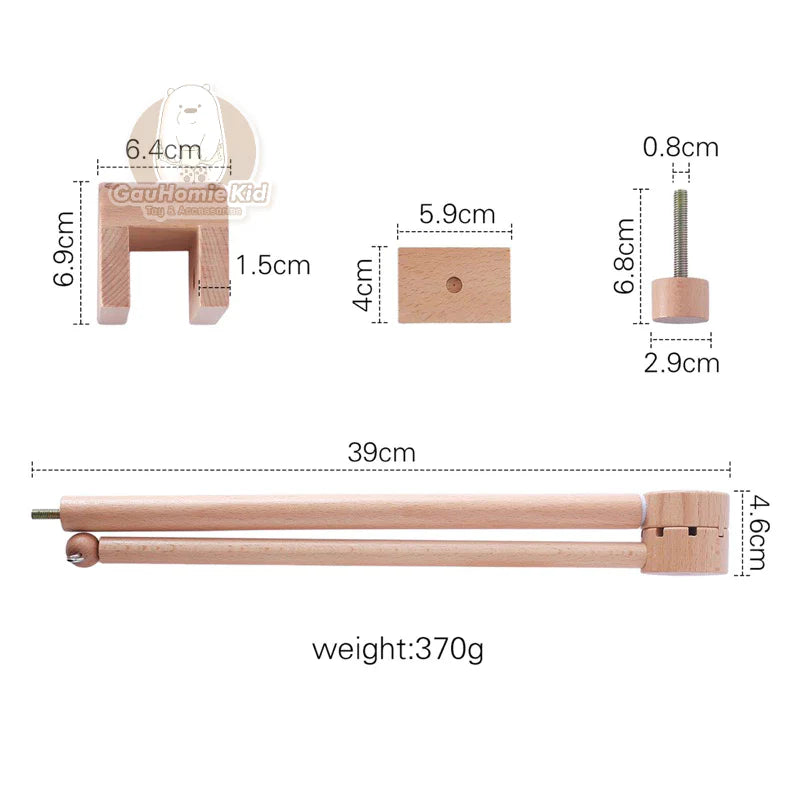 Natural Oak Baby Mobile Hanger