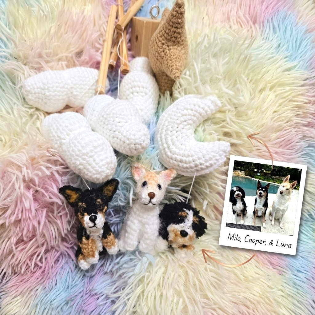 Pet Cloud | Personalized Crochet Pet Baby Mobile