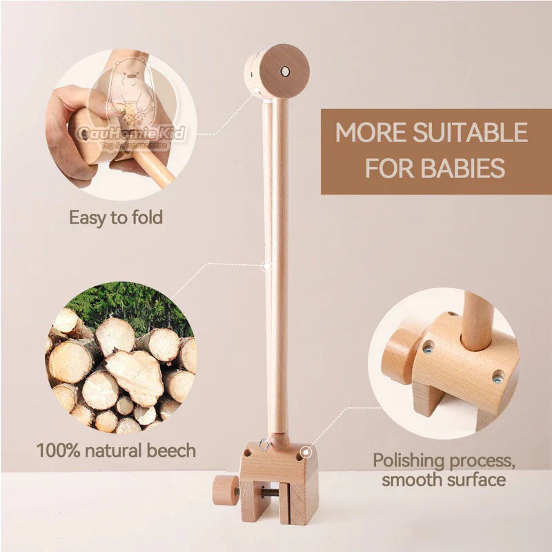 Natural Oak Baby Mobile Hanger