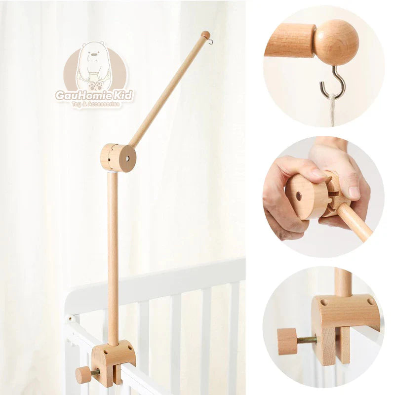 Natural Oak Baby Mobile Hanger