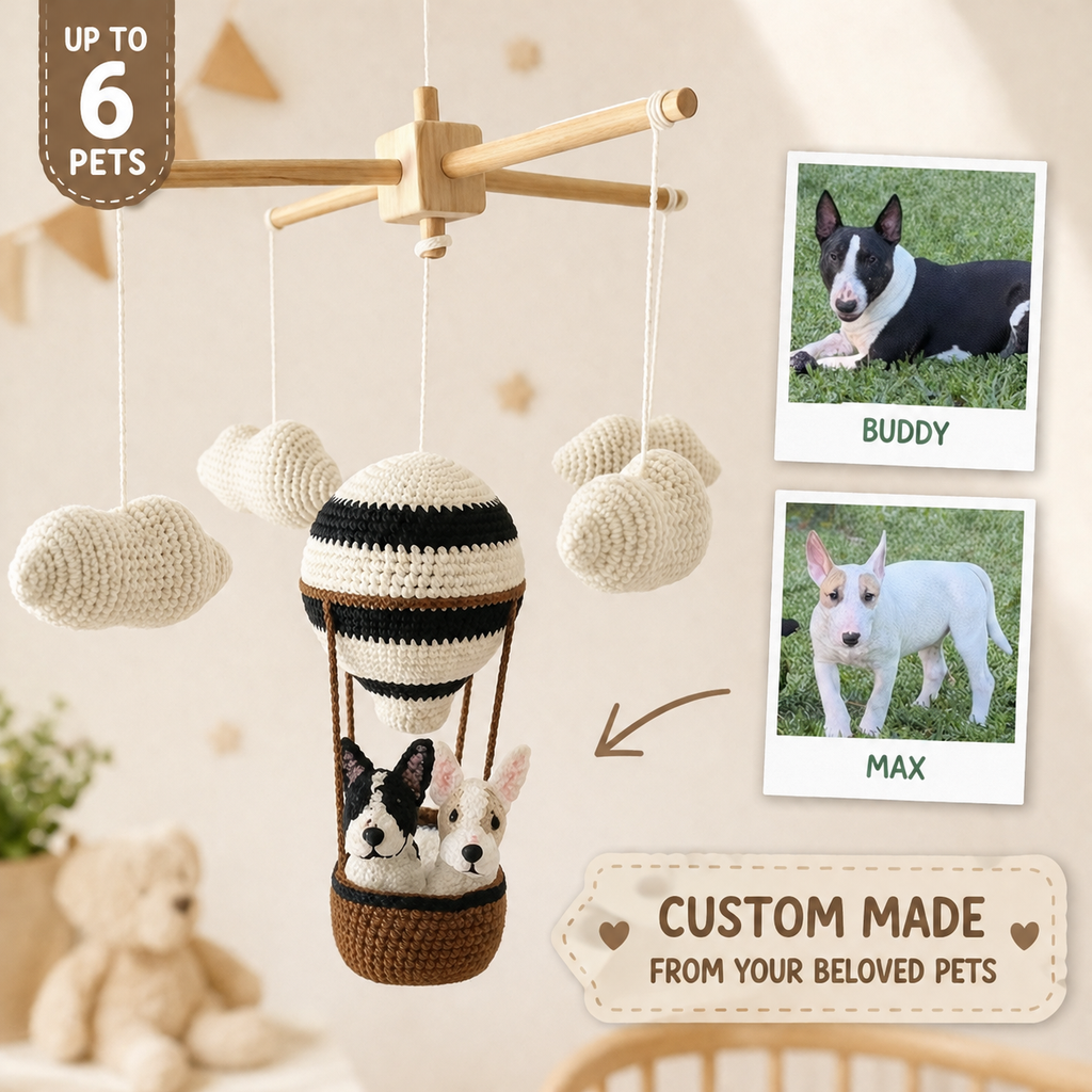 Pet Balloon | Personalized Crochet Pet Baby Mobile
