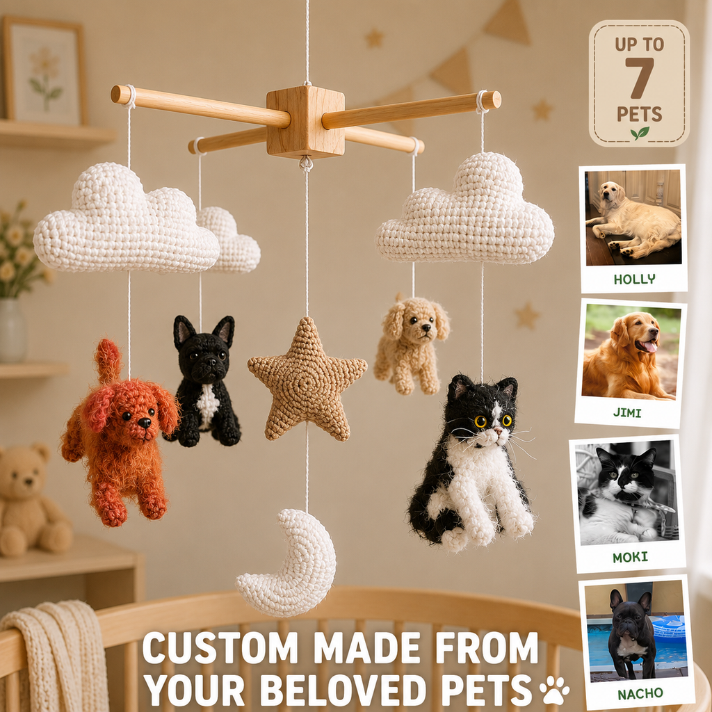 Pet Cloud | Personalized Crochet Pet Baby Mobile