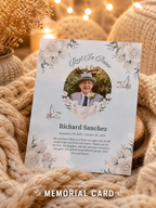 Personalized Crochet Doll with Photo Card “Rest In Peace”