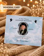 Personalized Crochet Doll with Photo Card “In Loving Memory” - V4