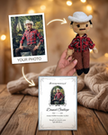 Personalized Crochet Doll with Photo Card “In Loving Memory” - V1