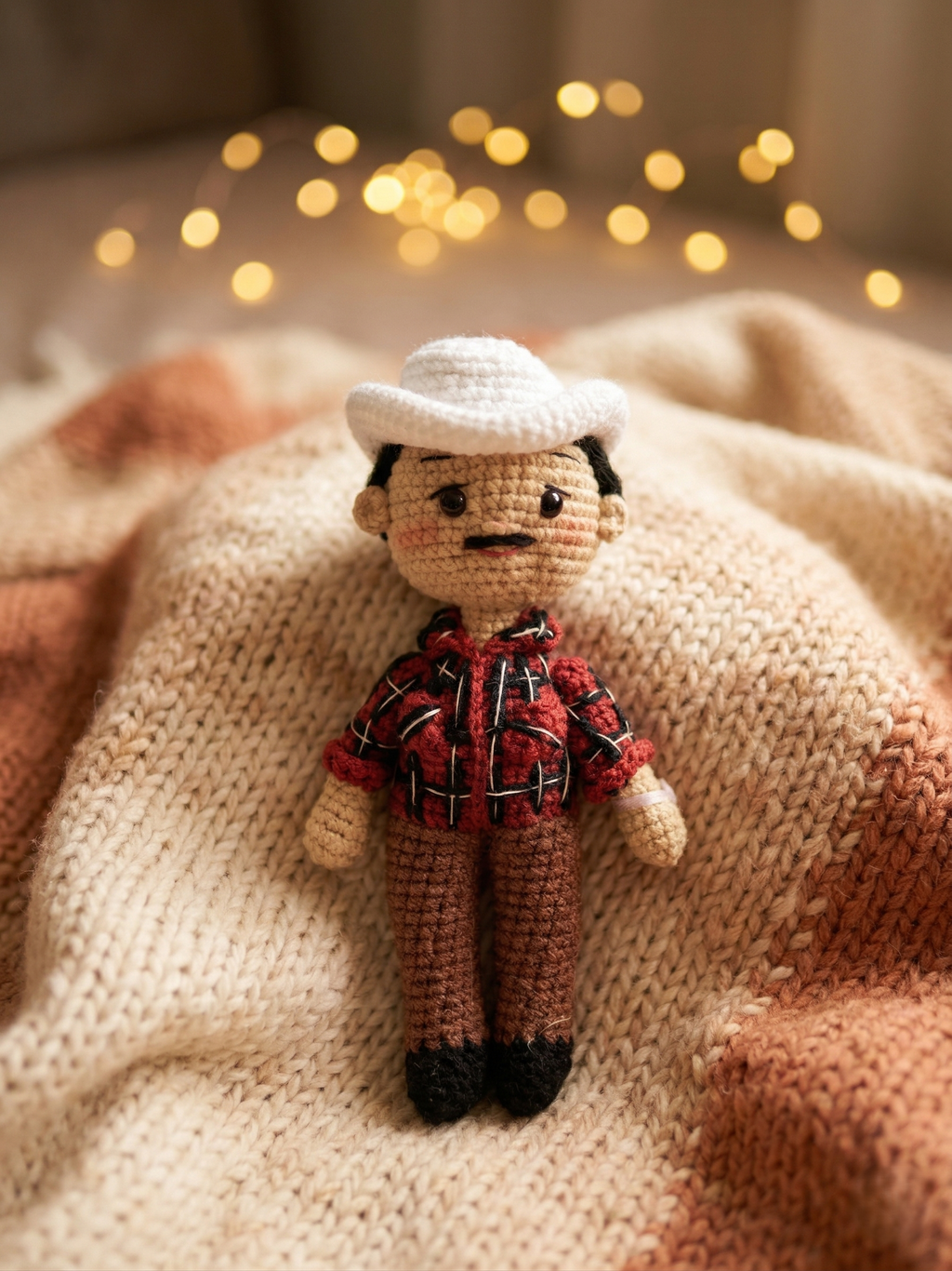 Personalized Crochet Doll with Photo Card “In Loving Memory” - V1