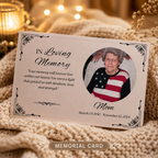 Personalized Crochet Doll with Photo Card “In Loving Memory” - V2