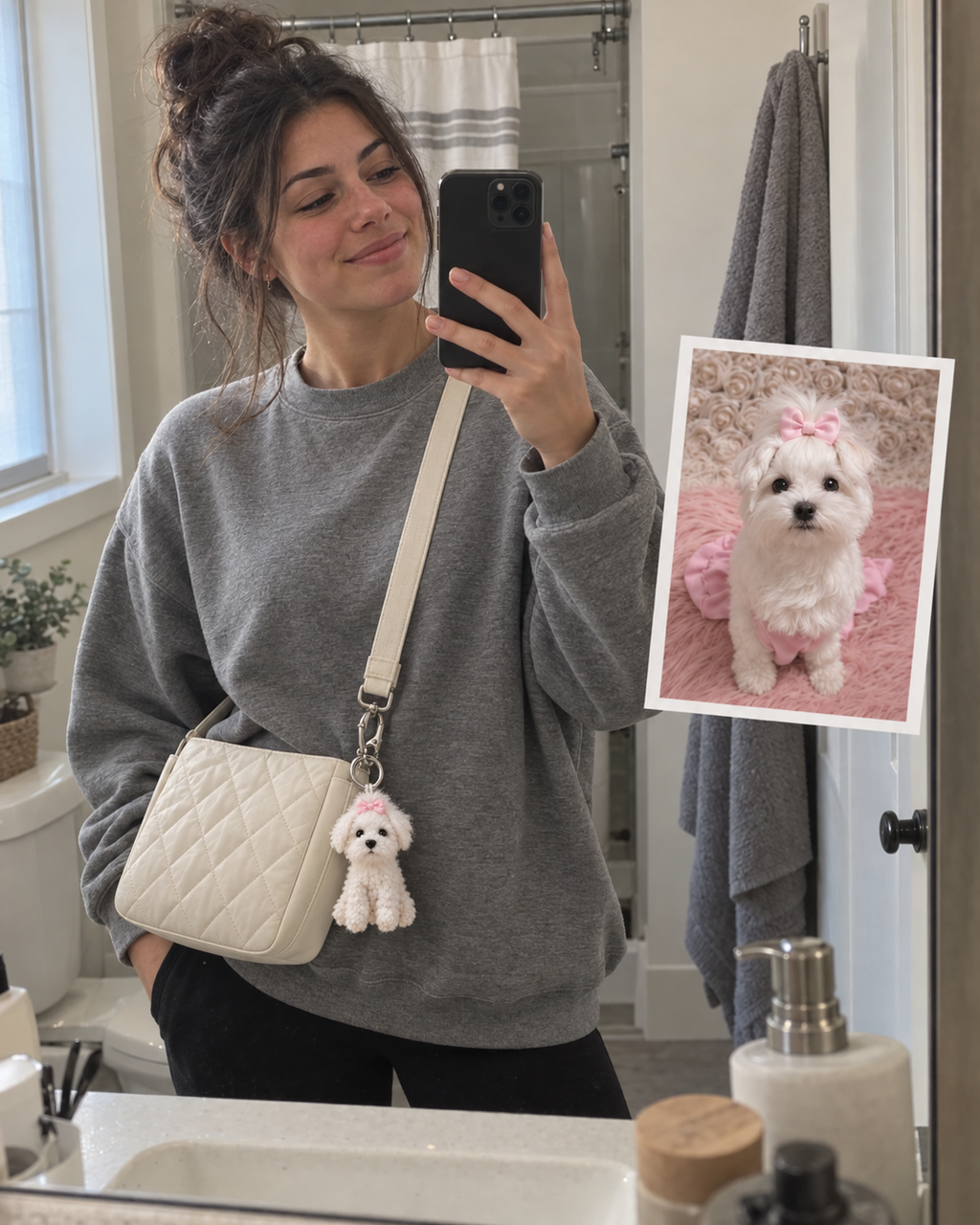 Pet Mini-Me | Personalized Crochet Bag Charm