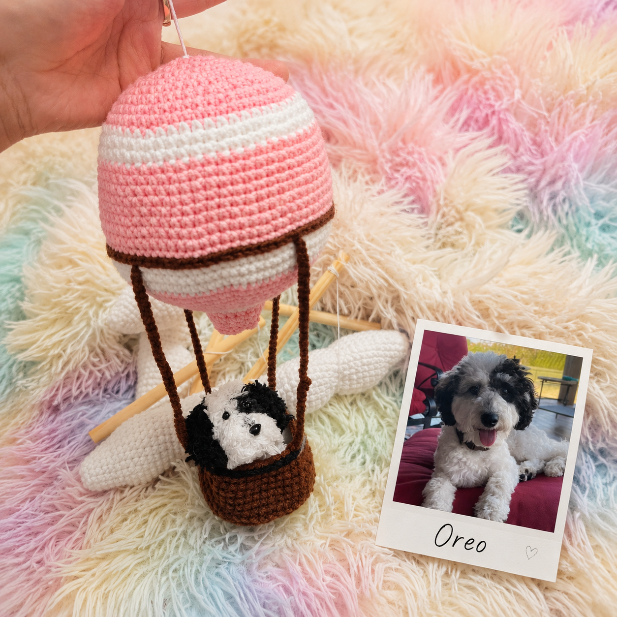 Pet Balloon | Personalized Crochet Pet Baby Mobile