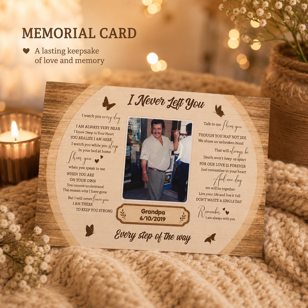 Personalized Crochet Doll with Photo Card “I Never Left You”