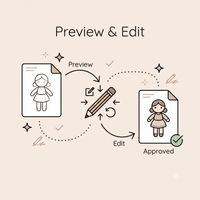 Preview & Unlimited Edit Service (RECOMMEND)